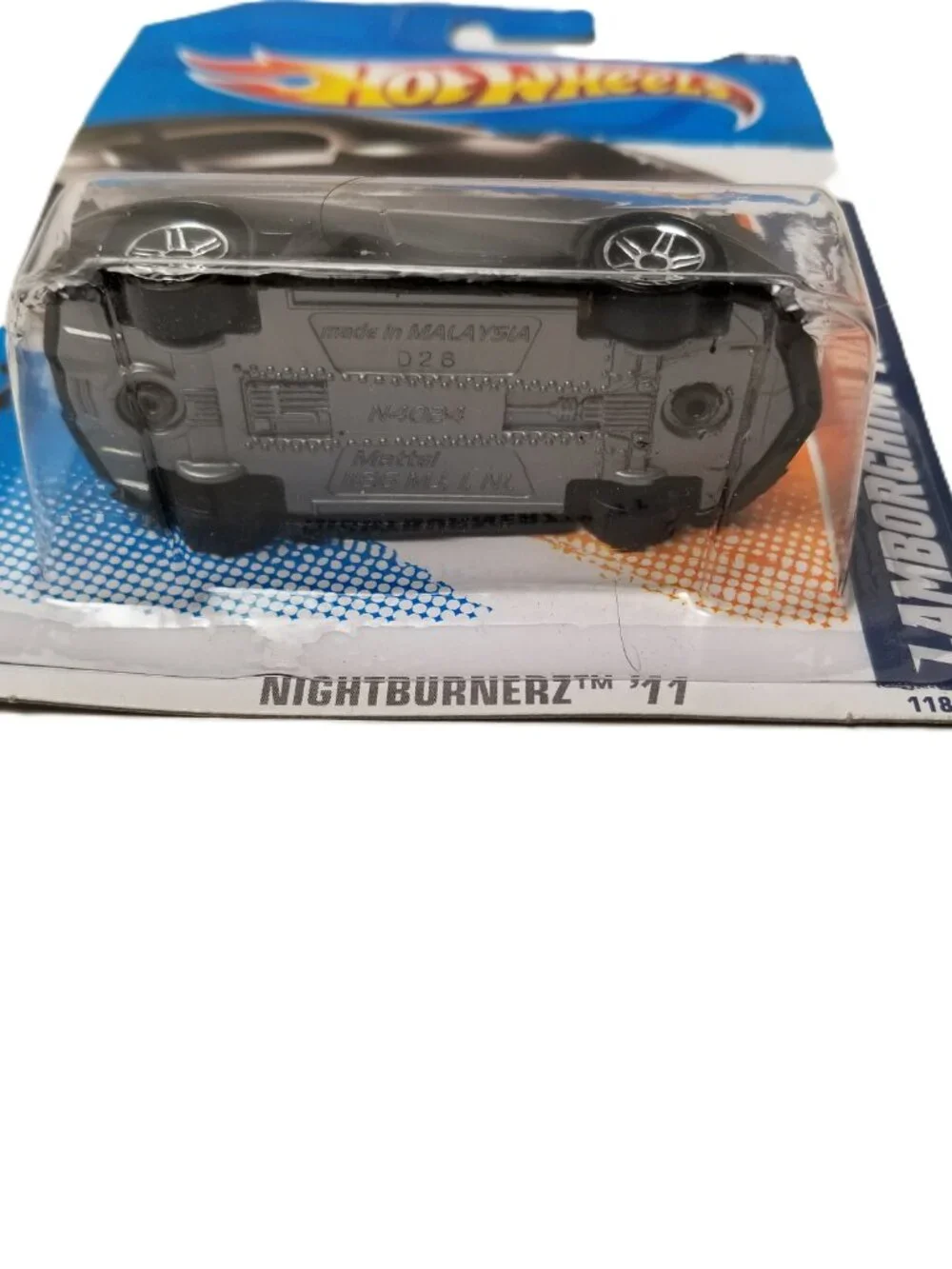 Hot Wheels Lamborghini Reventon Nightburnerz 2011 Black 118/244 Die Cast Car